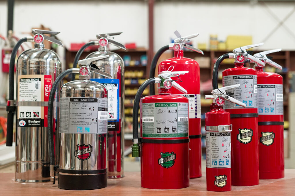 Fire Extinguishers available at AAA Quality Services & Fire Inc.