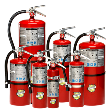 ABC Dry Chemical extingushers are a multipurpose extinguishing agent that is suitable for use on Class A, Class B and Class C fires. (Wood, Linens, and plastics).